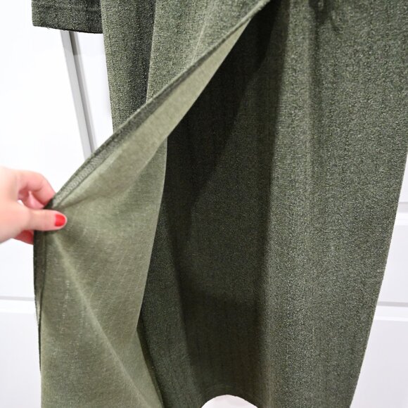 Joseph Ribkoff Size 14 Vintage Forest Green Textured Midi Dress - Picture 5 of 12